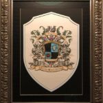 Стандартный герб на холсте или акварельной бумаге
